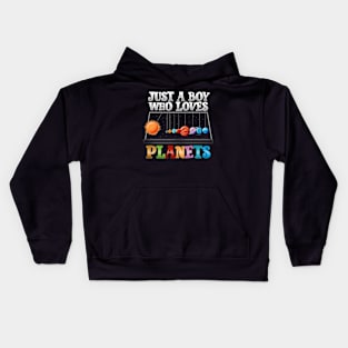 Just A Boy Who Loves Planets I Science Chemistry Kids Hoodie